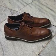 ECCO Men's Shoes, Original Brown Leather, Second Hand, Size 40 25.5cm