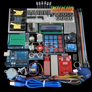 Kit Permulaan untuk Arduino Uno R3 - Papan roti Uno R3 dan pemegang Step Motor / Servo /1602 LCD / p