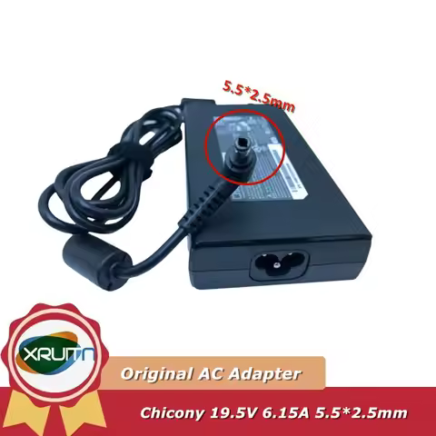 Original ​OEM A17-120P1A Chicony 19.5V 6.15A 120W AC Adapter Charger For Thunderobot 911-S5A/S5TA M5