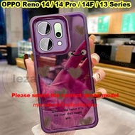 เคส OPPO Reno 14F 14 Pro 5G 2025 OPPO Reno 12F 13F 13 12 Pro 5G เคสนิ่มกันกระแทกฝาหลังแบบใส