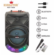 ❇KENLEI KINGSTER KST-7839 Bluetooth speaker With FREE remote and mic 8.5" Portable Wireless Bluetoot