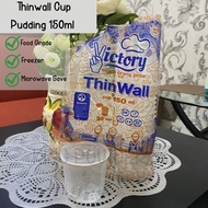 THINWALL CUP 150ML | CUP PUDDING PLASTIK 150 ML DUS