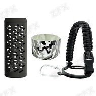 Rainbow Silicone Boot Full Cover Rubber Shell 12-64oz Paracord Handle Strap for Aquaflask Tumbler Pe