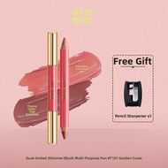 out of Office Double-Ended Blush Multi-Use Pencil OOO Contouring Matte Highlighting Expanding Shrink