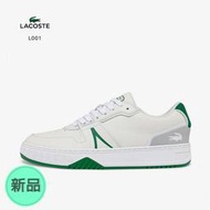 【MST商城】LACOSTE L001 男網球鞋 經典款 (白綠)
