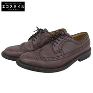 男士 Regal Grain 皮革長翼尖德比鞋，ブラウン，尺寸 25cm (2585 25) [二手]