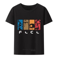 Japanese Anime FLCL T-Shirt Men Short-Sleeved Modal Classic Anime T-Shirt Managa Fan T-Shirt Gift