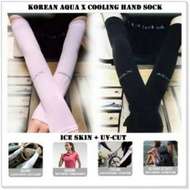 Korean Aqua X Cooling Hand Sock - 7 Colours