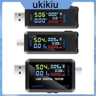 UKI USB USB C Tester USB Power Meter 4 5-36V 0-5A Voltage Tester Multimeter USB Current Meter Tester