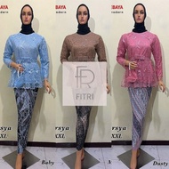HITAM PUTIH (Free Shipping+pay In Place) Marsha Tulle Ribbon Kebaya Set - Party Kebaya - Teenagers -