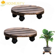 MXMUSTY Flower Pot Trays Display Brake Home Decor Garden with Wheels Balcony Flower Pot Holder