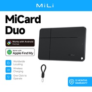 MiLi MiCard Duo Smart Card Bluetooth Tracker Wallet Finder for iOS or Android with Lost Mode and NFC
