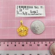 Murni Mewah Emas916, Loket Bunga Rose D3d 7777 1.5 cm Pd 0.20