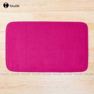 Hot P Fuchsia Solid Color Decor Poster Bath Mat