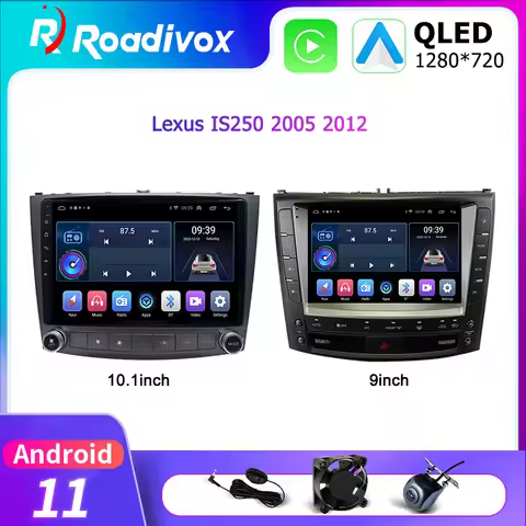 10" 9" Android 11.0 Car Radio For Lexus IS250 IS300 IS200 IS220 IS350 2005-2012 GPS Navigation Multi