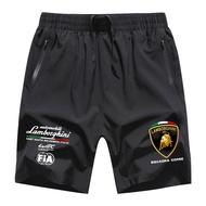 Ready Stock Quick-Drying Shorts Men's Porsche GT Team Motorsport Trend Capris Training Shorts 912