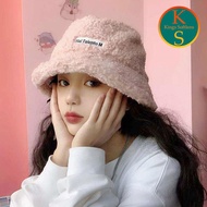 Fleece Bucket Hat / Korean Hat / Wool Bucket Hat / Bucket Hat