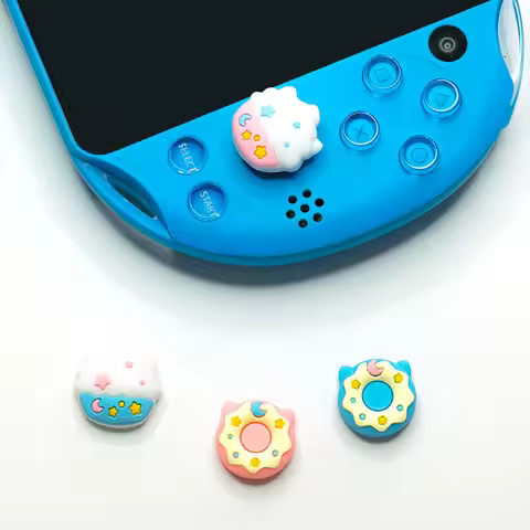 Cartoon Ice Cream Silicone Thumbstick Grip Cap Joystick Analog Protective Cover Case For Psvita PS V
