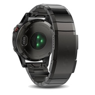 สำหรับ Garmin Fenix 8 AMOLED 51Mm ไทเทเนียมอัลลอยเชื่อมจักรยาน26สายนาฬิกาเอ็มเอ็ม (สีดำ)