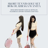 Oppa Style Shop Skort Tennis Golf Set Women's Sports Skirt/Mini Short Skirt Casual Sport Tennis Gym Voly Gymnastics Dancer Zumba Running