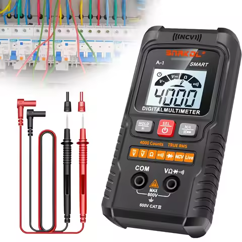 Automatic Digital Multimeter 4000 Counts AC/DC Voltmeter Multimeter Auto-Ranging Intelligent Multime