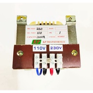 230v to 110v 100va transformer