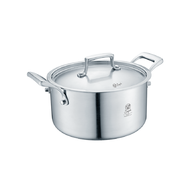 Buffalo牛頭牌CLASSY COOK I 316不銹鋼五層複合金雙耳煲連鋼蓋22cm 76122S