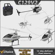 C129 V2 Rc 2.4g Helicopter 4 Channel Single Propeller Stunt Remote Controller Helicopter Airless Out