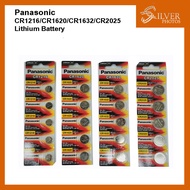Panasonic CR1216/CR1620/CR1632/CR2025 Lithium Button Battery - 5/10 pcs