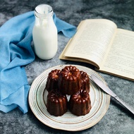 Canele Mold Cannele Muffin Cup 6Pcs Non-Stick Cannele Mould Gray-Black Canneles