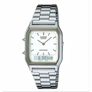 Casio ORIGINAL AQ-230A-7DMQ Digital Analog Dial Stainless Steel Strap - Unisex ORIGINAL Watch