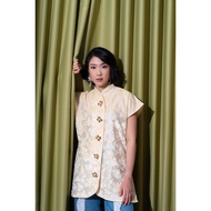 Jolie Clothing Dilla Top in Butter Yellow Raya Tunic/ Women's Top/ Women's Blouse/ Eid Clothes/ Raya