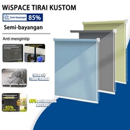 Langsir Bidai Tingkap Semi Blackout 85% Waterproof Roller Blind 200x250cm All-Purpose for Office Out