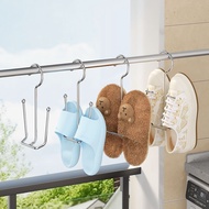 T GO Stainless Steel Shoe Drying Rack Balcony Hook Shoe Drying Windproof Thickened