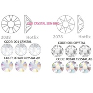 SW HOTFIX CRYSTAL BATU MANIK SS6 SS10 SS12 SS16 SS20 SS30 SS34 IRON ON