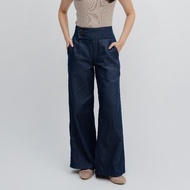 ASOKA Thea Pants 2610 - Cullote Pants Mid Waist Semi Denim - Women's Casual Long Pants