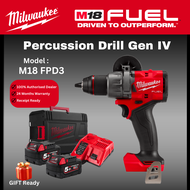 Milwaukee M18 FUEL Percussion Drill Set / FPD3 / Drilling Machine / Cordless Power Tools / Cordless Drill