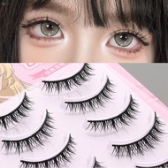 5 Pairs Natural Look Full Strip Lashes Ultralight DIY Anime Full Strip Lashes For Party Weddings Or 