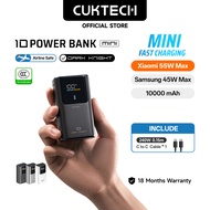 【3C Certification】CUKTECH Mini 55W Fast Charging 10000mAh Powerbank Travel Portable Charger Xiaomi 5