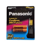 (พร้อมส่ง) ถ่านชาร์จ AAA Panasonic 650mAh Ni-Mh 1.2V ชาร์จได้1500ครั้ง ใช้กับโทรศัพท์ไร้สาย