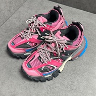 BALENCIAGA巴黎世家 Triple S 粉藍老爹鞋/37