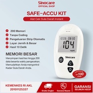 Sinocare Alat Tes Gula Darah Safe Accu Instant BGM 200 Memori HCT 30-60%