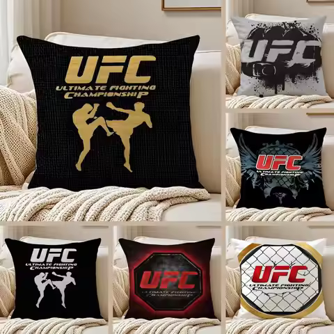 Brutal Competitive Sports Event U-UFC Cushion Cover Pillowcase Anti-dustmite Invisible Zipper Short 