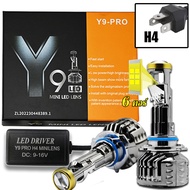 【ร้านไทย จัดส่งภายใน 24 ชั่วโมงใ】ของแท้ Y9 รุ่นใหม่20231คู่ หลอดไฟหน้าLedมินิโปรเจคเตอร์ รุ่นY9 Y8 Y6 ขั้ว H4 RHD ไฟหน้าLED Mini Projectorรุ่นRและY6D-R ขั้ว H4  9005（HB3） หลอดไฟ H4 หลอดไฟ H7（รับประกัน 1 ปี）