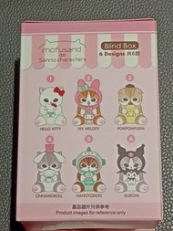 Mofusand × Sanrio Characters Blind Box 貓咪 盲盒 My Melody,玉桂狗,水怪,Kuromi