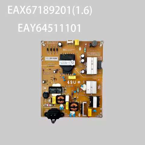Authentic Original TV Power Board EAX67189201(1.6) EAY64511101 Works Properly And is for 49" TVs 49U