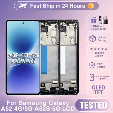 OLED Screen For Samsung Galaxy A52 4G LCD A52 5G Display Touch Screen Digitizer Assembly For Samsung