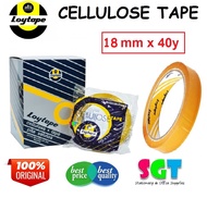 LOYTAPE Cellulose Tape 18mm x 40m (8 Rolls / Box)