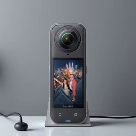 Insta360 X5 - Waterproof 8K 360° Action Camera, Leading Low Light, 3-Hour,Triple AI Chip Design Batt