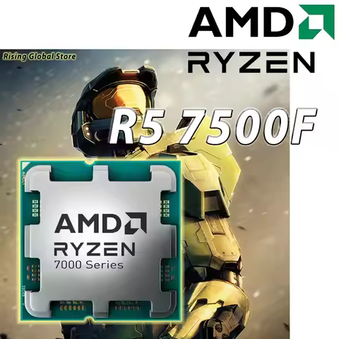 NEW AMD Ryzen 5 7500F AM5 Processor R5 7500F 3.7GHz 6-Core 12-Thread L3=32M 100-000000597 but withou